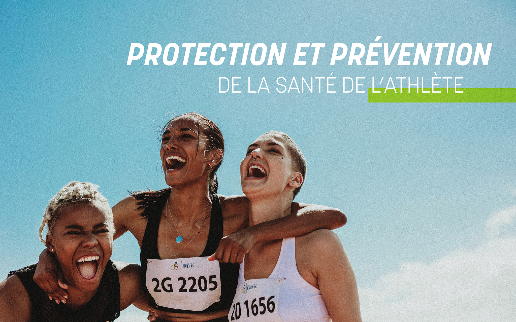 Image de 3 femmes sportive : protection et prevention de la sente de l'athlete